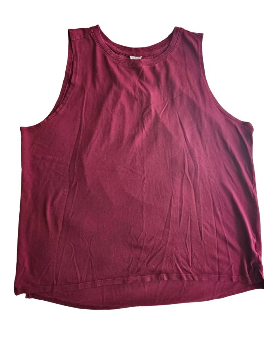 Athletic Works Burgundy Women’s Large Muscle Tee Workout Tank Top